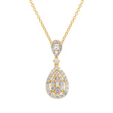 0.78ct 18k Yellow Gold Diamond Pendant